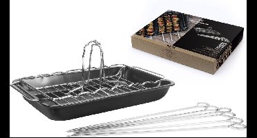 Gusta Braadpan voor op de barbecue 3-in-1 - bbq accesoires