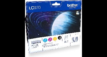 Brother LC-970VALBP - Inktcartridge / Zwart / Magenta / Geel / Cyaan