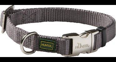 Hunter Alu-Strong - Hondenhalsband - Grijs - Maat XL - 45-65cm