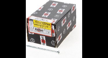 Kelfort Spaanplaatschroef platverzonken kop verzinkt pozidriv deeldraad 5.0 x 100mm (100 stuks)