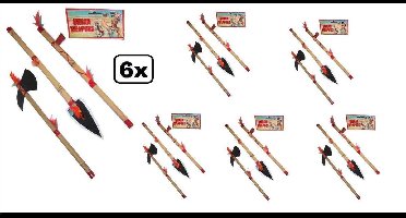 6x Indianenset 3-delige wapenset
