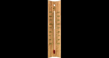 Thermometer Bamboe - 20 cm - Binnen / Buiten - Celsius Aanduiding - Buitenthemometers - Temperatuurmeters