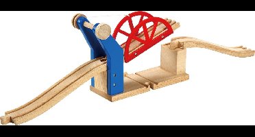 Mentari - Houten treinrail brug (universeel) - Treinbaan ophaalbrug