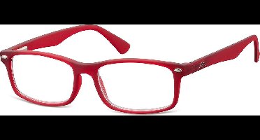 Montana Leesbril Unisex Rechthoekig Rood (mr83b) Sterkte +2.50