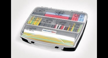 HellermannTyton 380-03005 Krimpkous zonder lijm Zwart, Blauw, Blauw (Blue Line), Wit, Groen, Geel Krimpverhouding:3:1 1