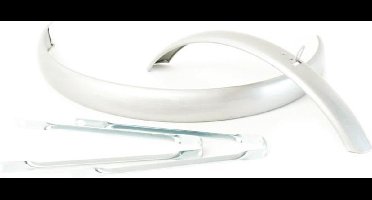 Spatbordset 20 inch zilver atb - ZILVER