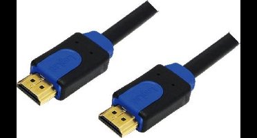 HDMI-Kabel LogiLink Ethernet A - A St/St 2.00m Gold