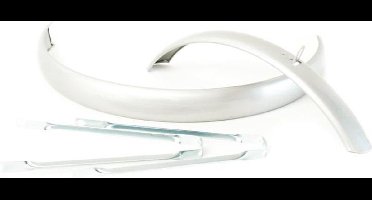 Spatbordset 26 inch zilver atb - ZILVER
