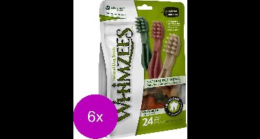 Whimzees Tandenborstel Stazak - Hondensnacks - 6 x Dental 24x8.6 cm 24 stuks Small