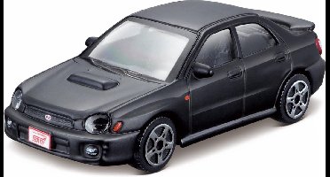 Bburago SUBARU IMPREZA zwart schaalmodel 1:43