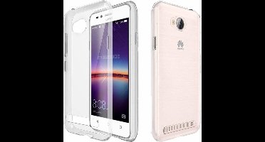 Ntech Hoesje Geschikt voor Huawei Y3II Transparant Siliconen Ultra Thin hoesje