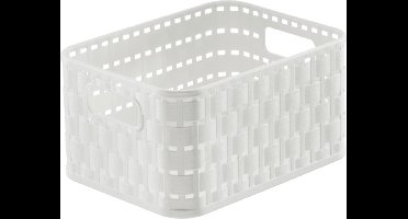 Rotho COUNTRY - Mand / Opberger 18x14x10 cm - Wit