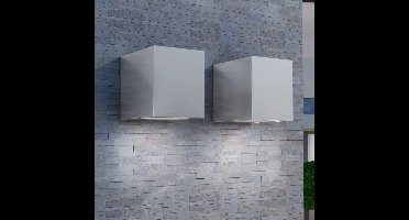 vidaXL Buitenlamp kubusvormig 2st