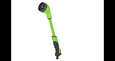 Kinzo 3-Delige Sproeikop Set Tuinslang - Spuitpistool, Sproeipistool en Uitschuifbare Sproeikop 15" - 8 Sproei Standen - Aansluiting Tuinslang - Groen/Zwart