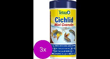 Tetra Cichlid Mini Granules - Vissenvoer - 3 x 250 ml