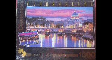 puzzel clementoni , roma fluorescent , 1000 stukjes