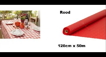 Tafelrol papier rood 120cm x 50meter - Tafel dekken rol gala