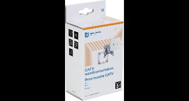 Hirschmann 695020585 Catv Wandcontactdoos 30 Db 2 Uitgangen Metaal