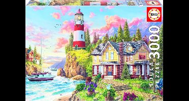 Educa puzzel vuurtoren oceaan 3000 stukjes - legpuzzel.