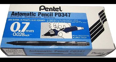 Pentel quicker clicker pd347-c midnight blue 0.7mm automatic mechanical 12 pencils, - 1 Dozen.