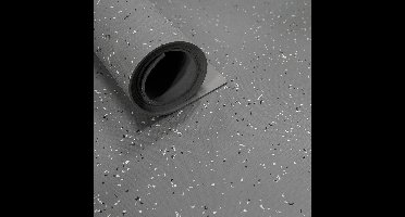 Brandvertragende rubber vloer op rol Breedte 120cm dikte 2mm Grijs - Per strekkende meter