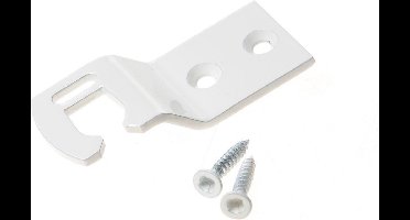 Dulimex SH 863B Sluithaak / naar binnen links / staal wit geëpoxeerd