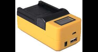 NB-4L en NB-5L Cynchron lader voor Canon met LCD en USB