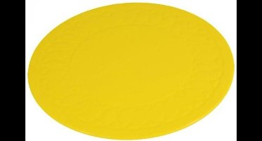 Anti-slip matten rond - 19 cm geel - Able2