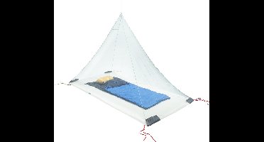 Cocoon Ultralight Outdoor Mosquitonet Single - muskietennet - silt green