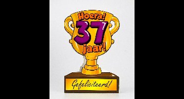Wenskaart Trofee 37 jaar