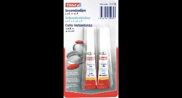 Tesa Secondenlijm - Secondelijm - seconden lijm - seconde - Superglue - Tube 2 x 3 gram