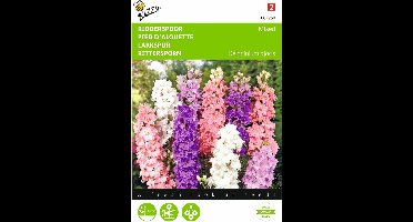 2 stuks - Buzzy - Delphinium Ajacis Hyacinthbloemig Gemengd