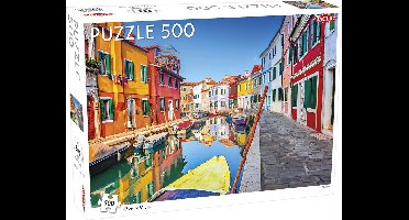 Tactic Burano Venice – Puzzel – 500 stukjes – Kleurrijke Venetiaanse Huisjes – Strak en Rustgevend Ontwerp – Hoogwaardige Scandinavische Kwaliteit