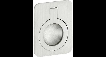 Luikring verdekt 40x30mm mat nikkel gelakt