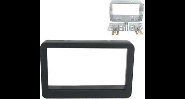 2-DIN frame ALFA 159 05>/Brera 2006> zwart met Sat Nav