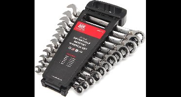 AOK 12-delige PROFI kantelbare ring, ratel, steeksleutelset