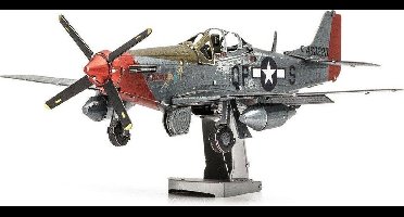 Metal Earth Modelbouwset P-51D Mustang Staal Zilver 2-delig