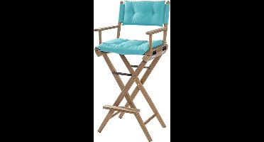 Stuurstoel Hoog Teak DeLuxe met Smaragd kussenset (Geolied)