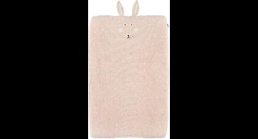 Trixie Hoes voor Aankleedkussen - Mrs. Rabbit - Zacht aankleedkussen 70x45cm- 100% biologisch katoen - Roze