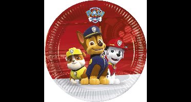 Vegaoo - 8 kleine kartonnen Paw Patrol bordjes
