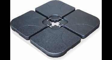 sweeek - Set van 4 vulbare tegels 50x50cm voet voor zweefparasol