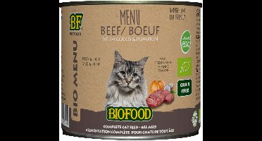 Biofood Organic - Biologisch Kattenvoer Natvoer - Rund - 200 gr NL-BIO-01