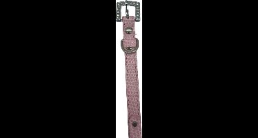 Kattenhalsband / Kleine Hondenhalsband - Roze - Diameter 8 CM - Lengte 30 CM - Breedte 1 CM - Gesp met Luxe Diamantsteen-look