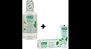 GUM BIO Voordeelverpakking - Mondwater + Tandpasta
