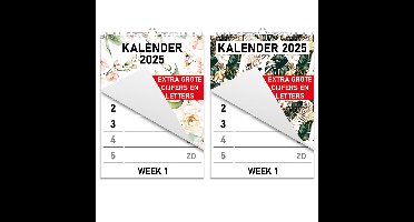 Weekkalender 2025 spiraal OPTIVISION A4