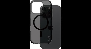 CARE by PanzerGlass Flagship Case Smokey Urban Combat w. - Zwart MagSafe iPhone 16 Pro