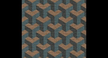 RETRO BEHANG | Geografisch - Petrol Zwart Rosé - Living Walls Daniel Hechter 7