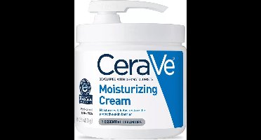 CeraVe Moisturizing Cream Face and Body - hydraterende crème - Droge huid - 453g - Pump