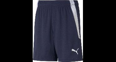 PUMA teamLIGA Shorts Jr Unisex Sportbroek - Peacoat-Puma White