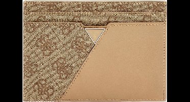 GUESS Kaarthouder Card Holder Latte Logo Lichtbruin